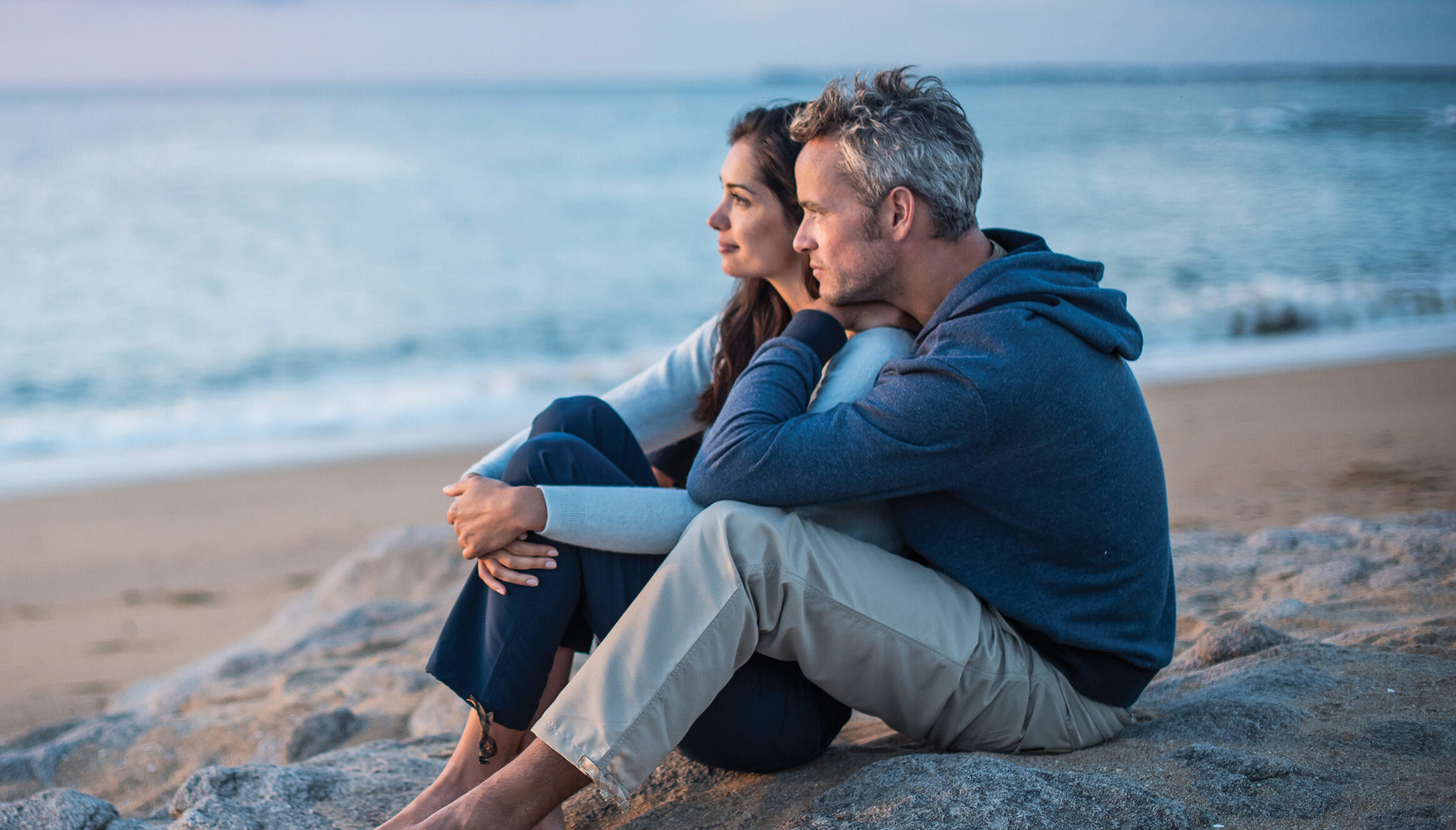 couple at the beach together