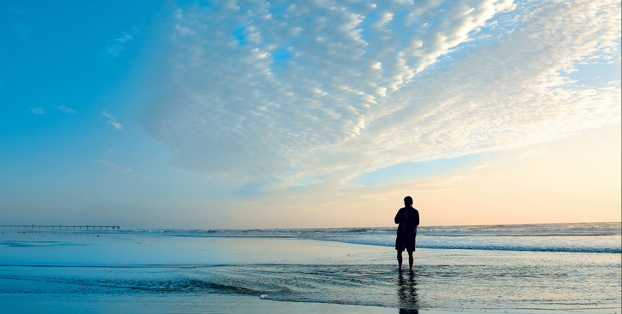 man at the beach